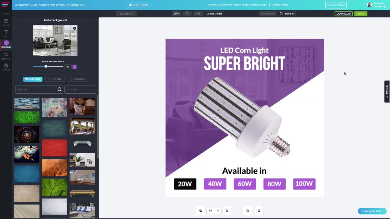 Glorify - Video 5: How to Add a Background