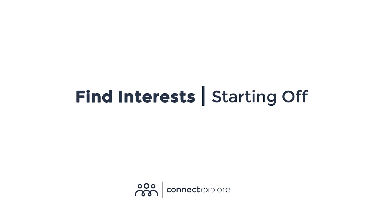 Find Interests - Starting Off
