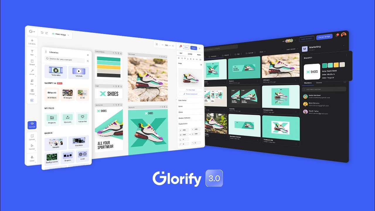 Glorify 3.0 Promo - AI powered graphics & video creator for e-commerce & marketers