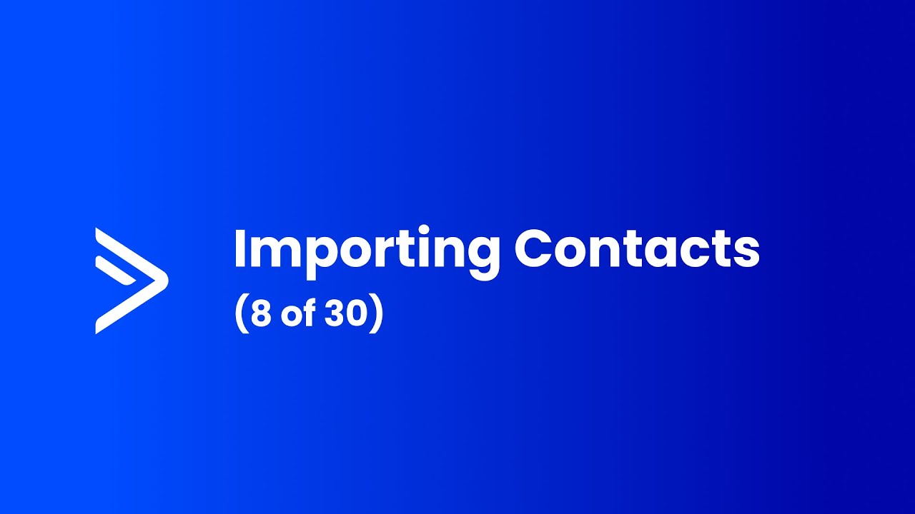 Importing Contacts (8 of 30)