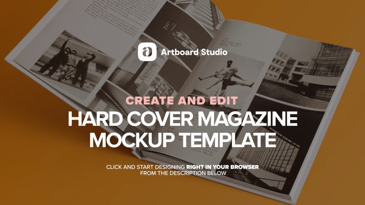 Create Magazine Mockup Template
