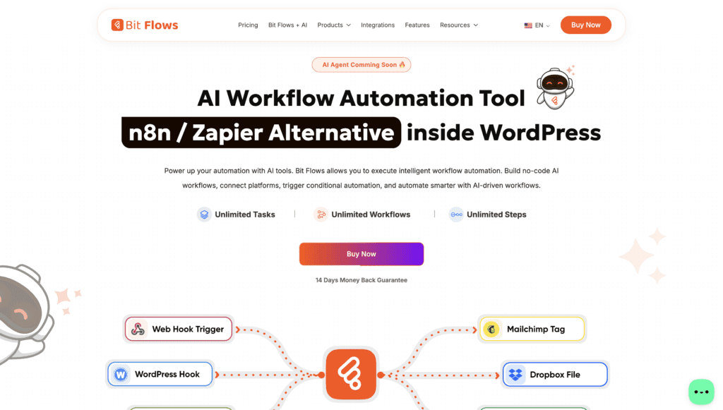 Bit Flows WordPress automation plugin alternative